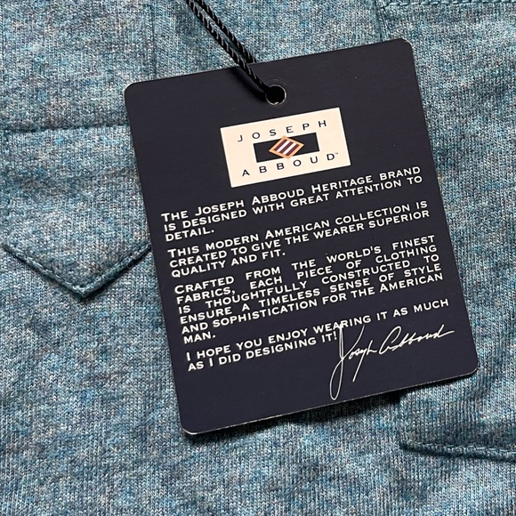 Joseph Abboud Modern Fit Long Sleeve Sueded Jersey Polo - Picture 6 of 10